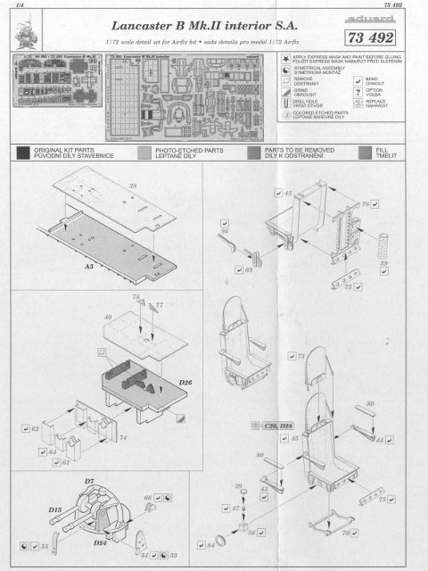 Eduard Ätzteile - Lancaster B Mk.II interior S.A.