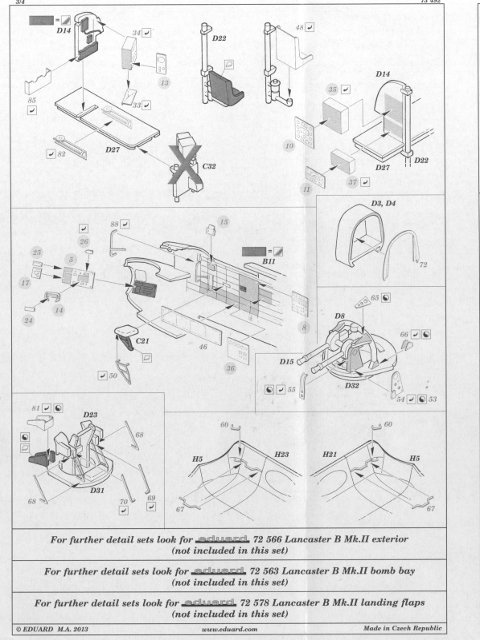 Eduard Ätzteile - Lancaster B Mk.II interior S.A.