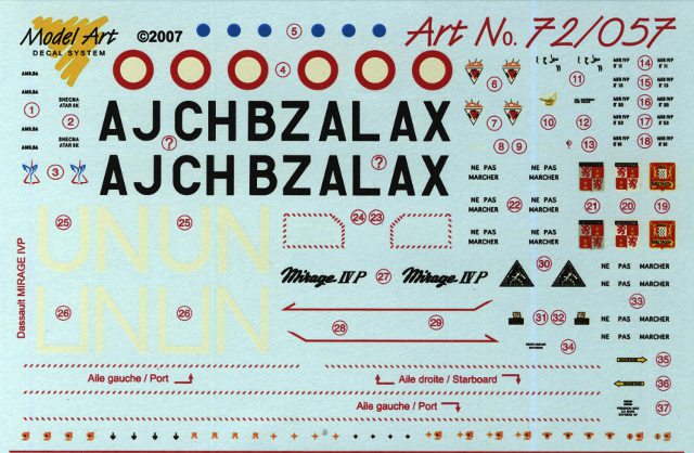 Model Art - Dassault Mirage IVP, A.L.A.T., Fairey Gannet COD AS.4