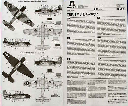 Italeri - TBF / TBM 1 Avenger