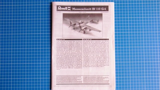 Revell - Messerschmitt Bf 110 G-4 