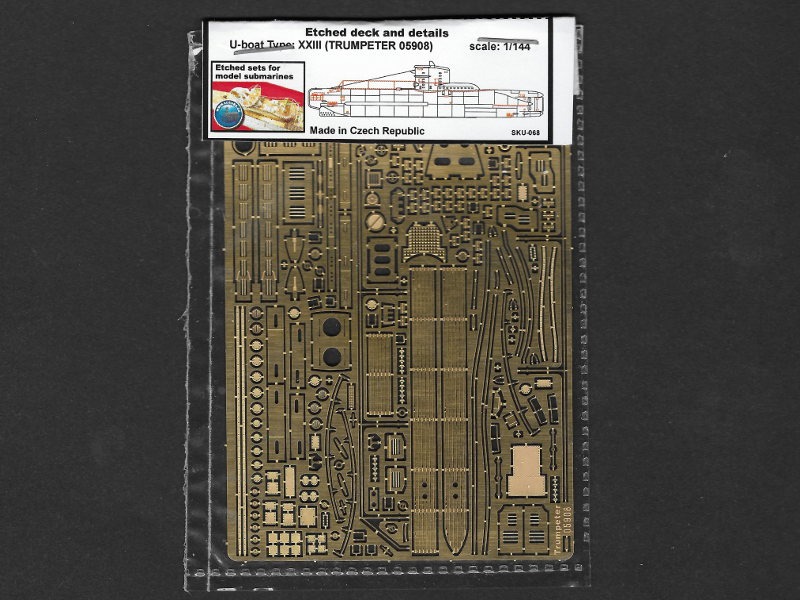 RCsubs - Etched deck and details U-boat Type XXIII