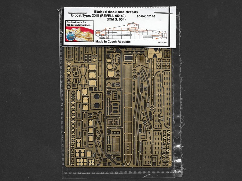 RCsubs - Etched deck and details U-boat Type XXIII