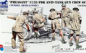 Bausatz: British Army Pheasant 17/25pdr Anti-Tank Gun Crew Set