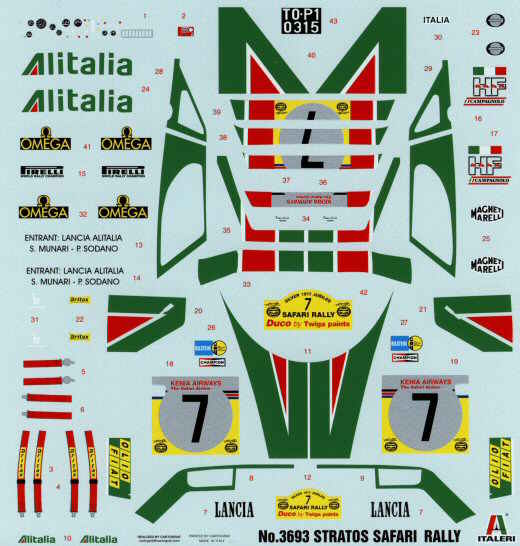 Italeri - Lancia Stratos Safari Rally