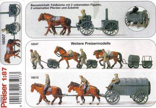 Preiser - Feldküche bespannt