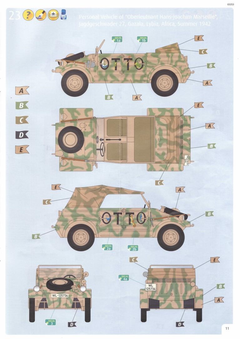 Revell - German Staff Car Type 82 Kuebelwagen