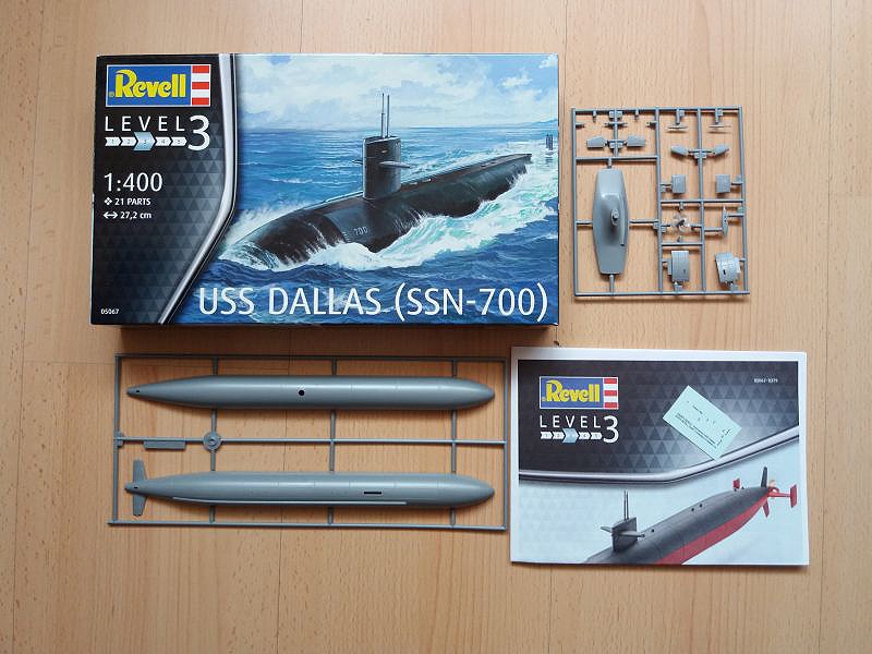 Revell 05067 USS Dallas U-Boot 1:400 Plastikmodelle U Boot 