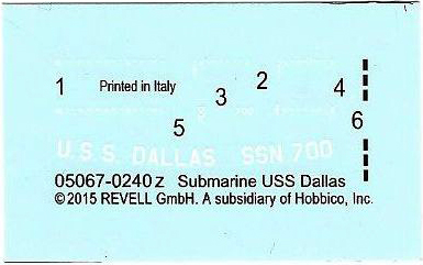 Revell - USS Dallas (SSN-700)