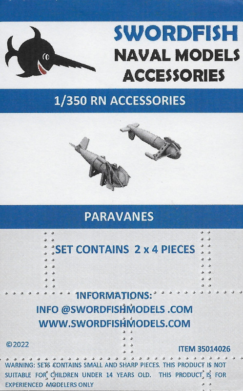 Swordfish Models  - Paravanes