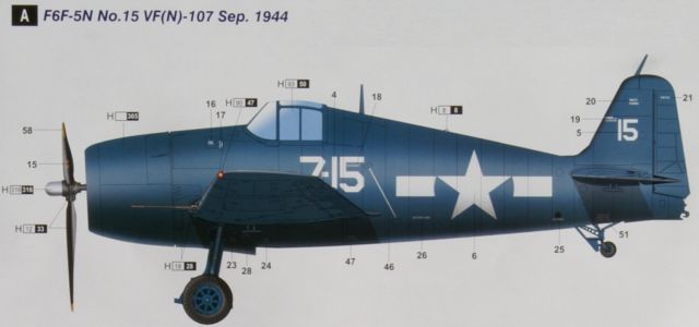 Trumpeter - Grumman F6F-5N Hellcat - Night Fighter