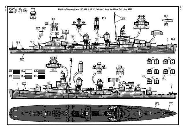 Revell - U.S.S. Fletcher (DD-445)