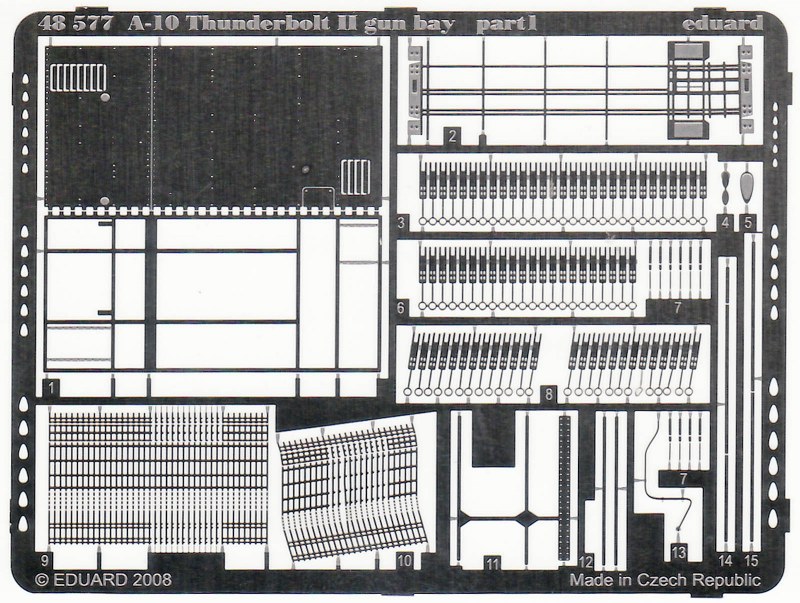 Eduard Ätzteile - A-10 Thunderbolt II gun bay