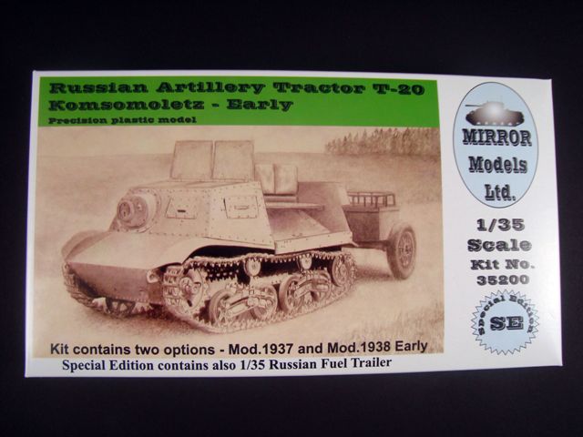 Mirror Models Ltd. - Russian Artillery Tractor T-20 Komsomoletz - Early