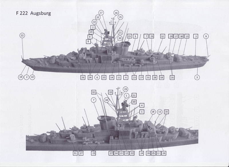 NNT Modell+Buch - Fregatte Augsburg F222