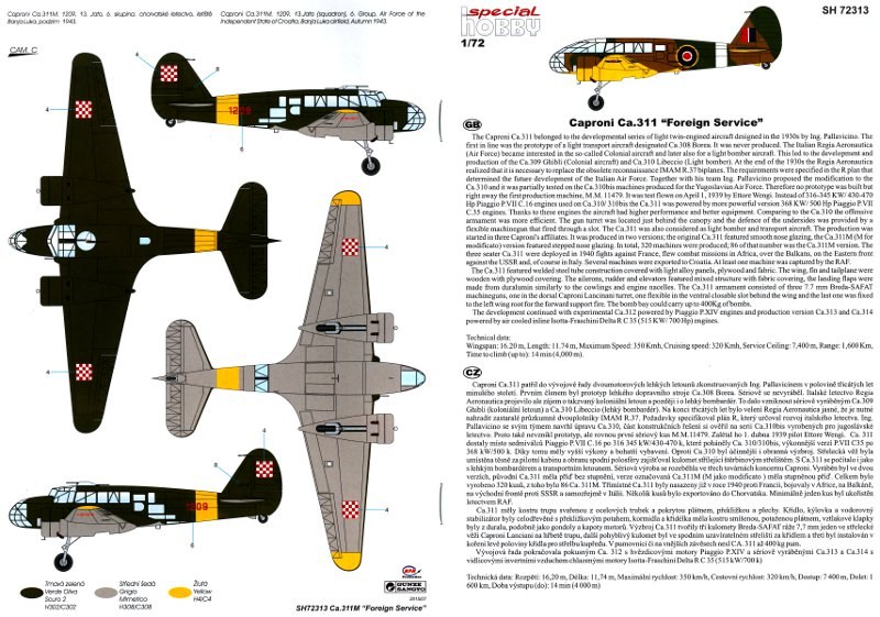 Caproni Ca.311 "Foreign Service"