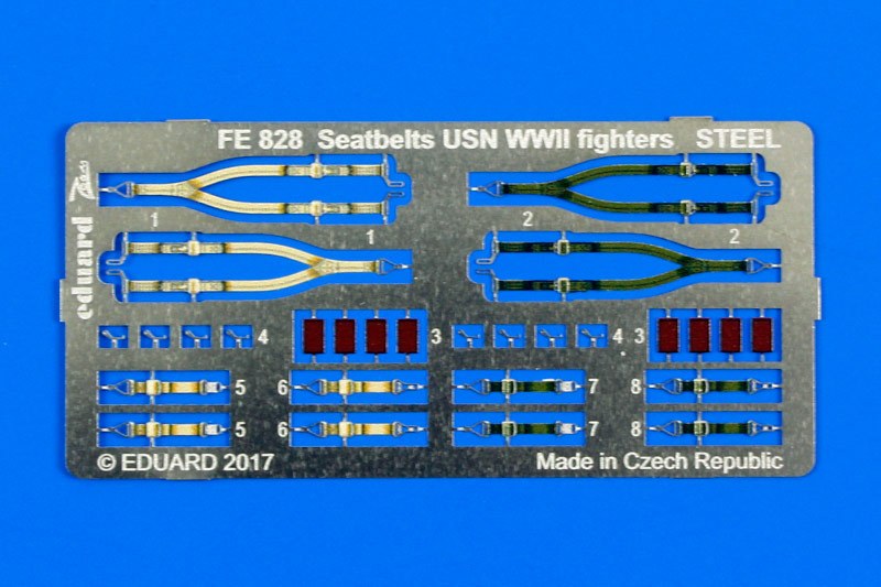 Eduard Ätzteile - Seatbelts USN WWII fighters steel