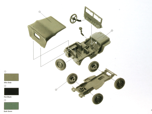 Italeri - 1/4 ton. 4x4 Truck