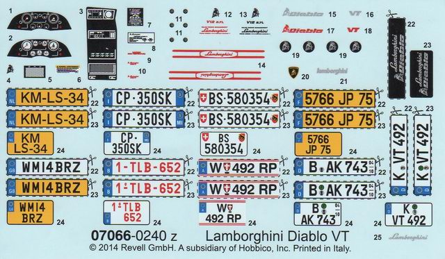 Revell - Lamborghini Diablo VT