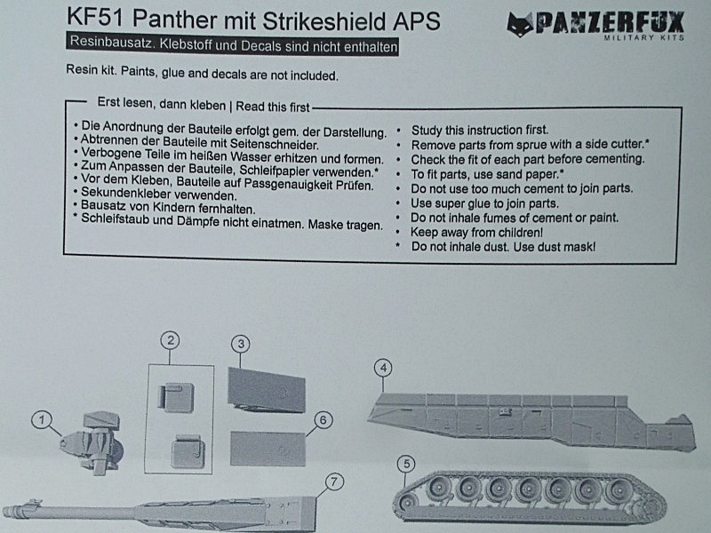 Panzerfux Military Kits - KF 51 Panther mit Strikeshield APS