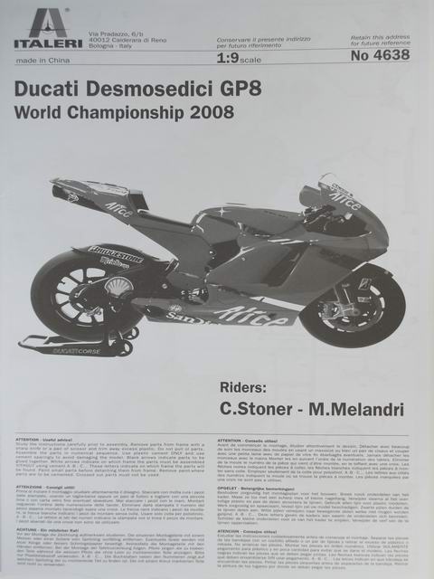 Italeri - Ducati Desmosedici GP8 2008