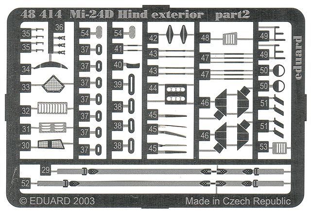 Eduard Ätzteile - Mi-24 Hind exterior