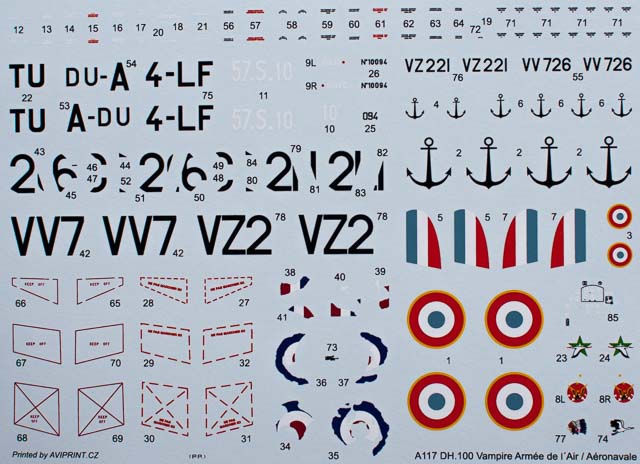 Azur - D.H.100 Vampire FB Mk.5 "Armee de l Air & Aeronavale"