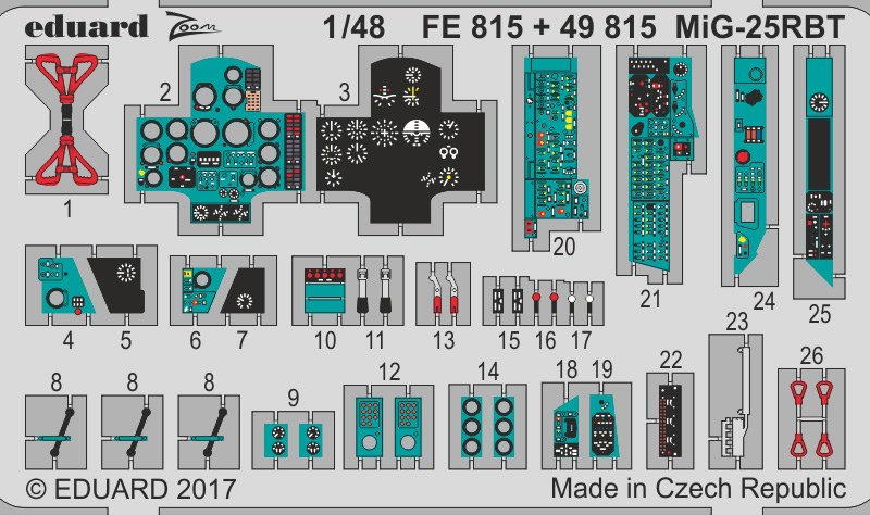 Eduard Ätzteile - MiG-25RBT Zoom