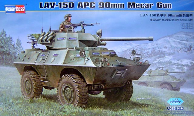 HobbyBoss - LAV-150 APC 90mm Mecar Gun