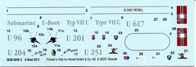 Revell - U-Boot Typ VII C