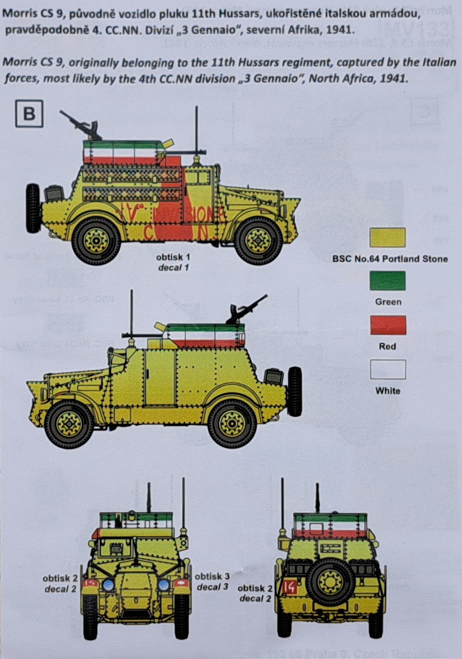 Planet Models - Morris CS9 British Light Armored Car "North Africa"