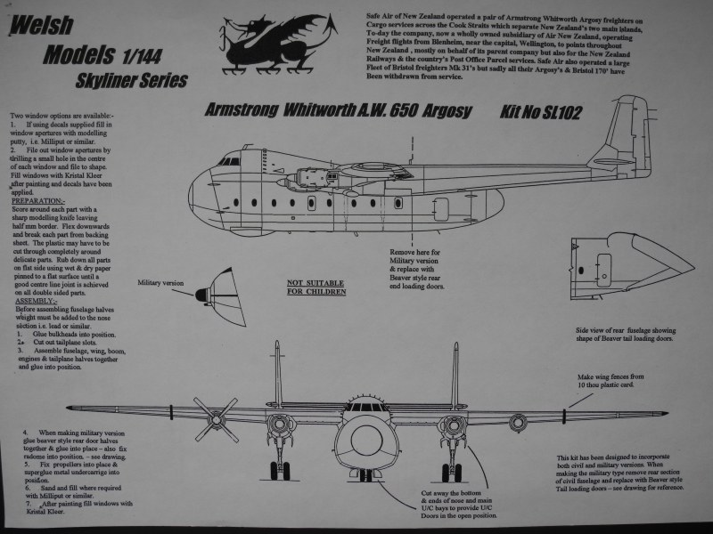 Welsh Models - Armstrong Whitworth A.W. 650 Argosy