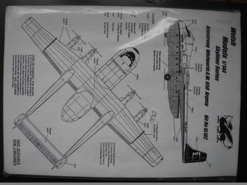 Welsh Models - Armstrong Whitworth A.W. 650 Argosy