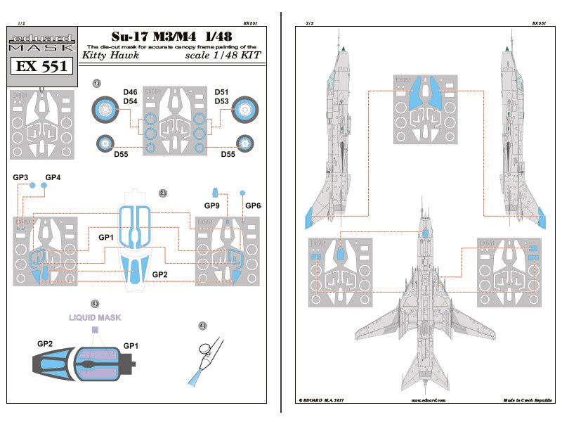 Eduard Mask - Su-17 M3/M4 Mask