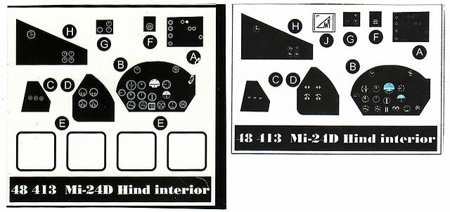 Eduard Ätzteile - Mi-24D Hind Interior 