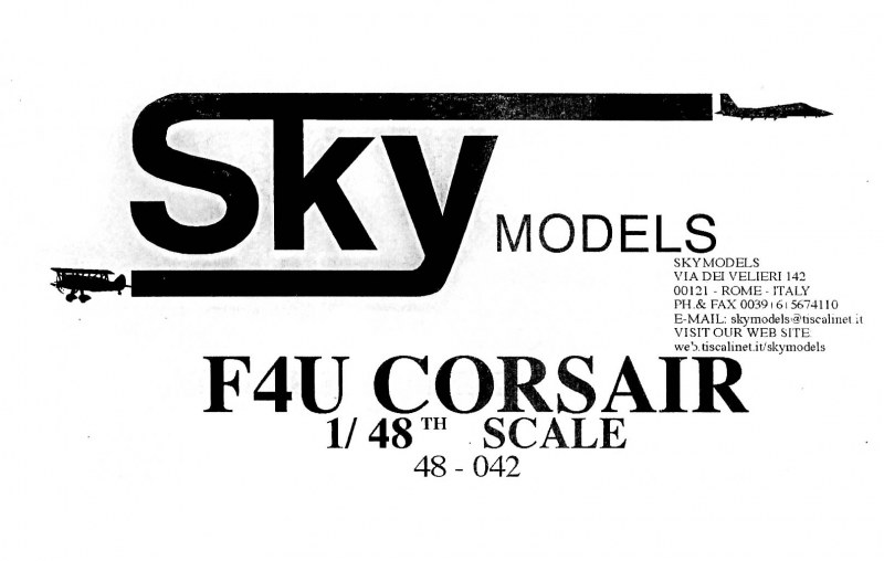 Sky Models - F4U Corsair