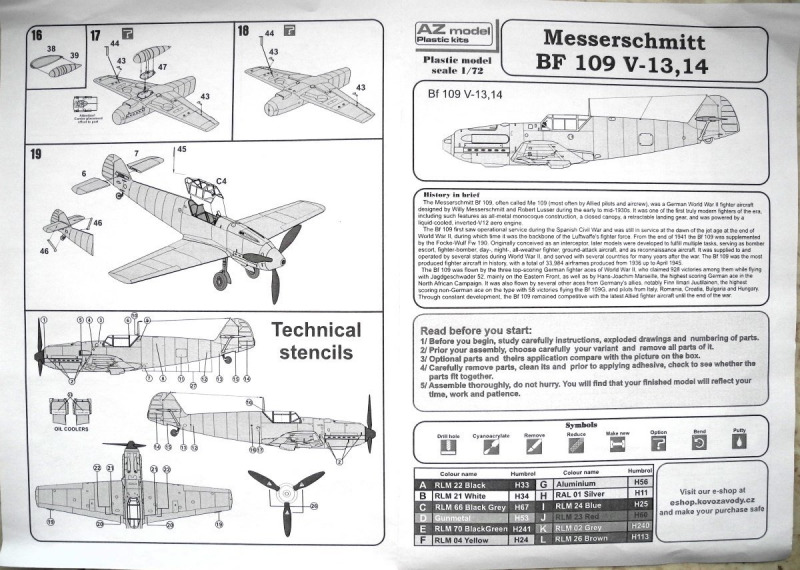 AZ model - Messerschmitt Bf 109 V-13/14