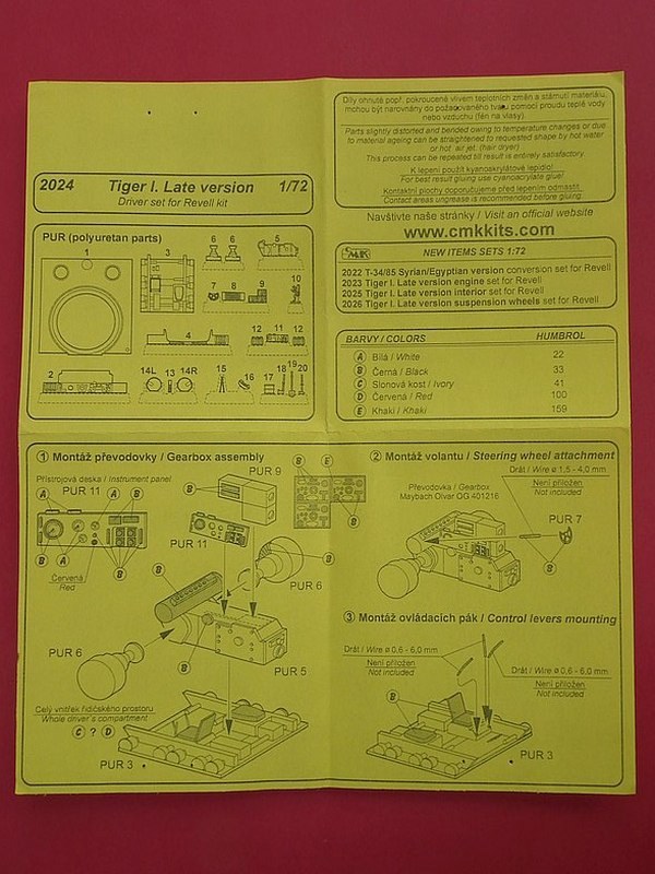 PzKpfw VI "Tiger" I Late Version Driver Set for Revell