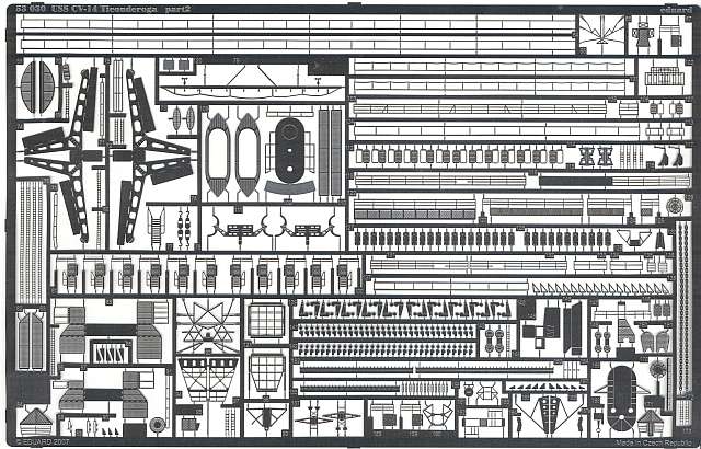 Eduard Ätzteile - CV-14 USS Ticonderoga