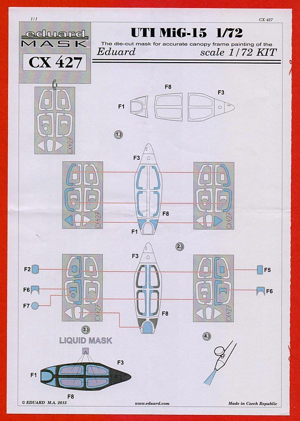 Eduard Mask - UTI MiG-15 Mask