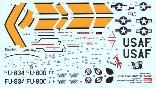 Academy - F-86E Sabre "EL DIABLO"