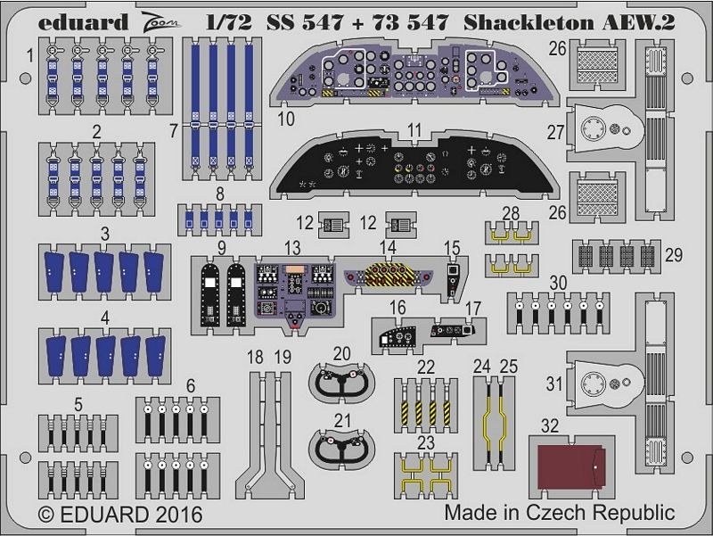 Eduard Ätzteile - Shackleton AEW.2