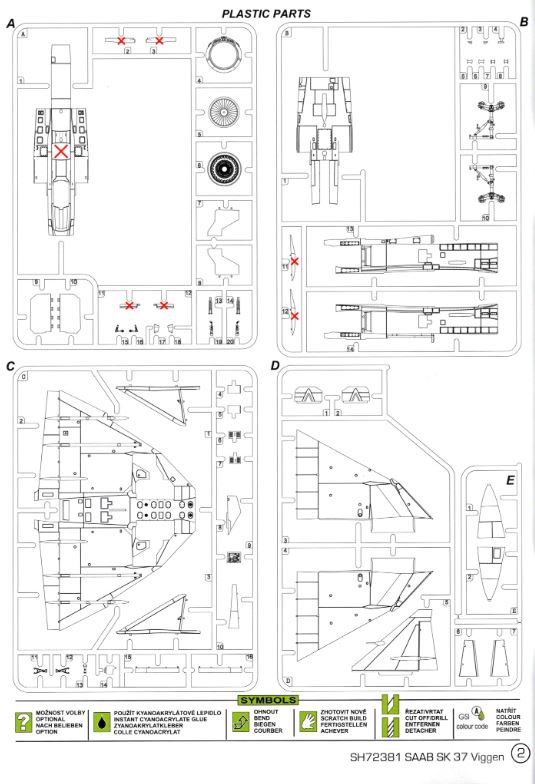 Special Hobby SH72540 SAAB SK37E Stör Viggen