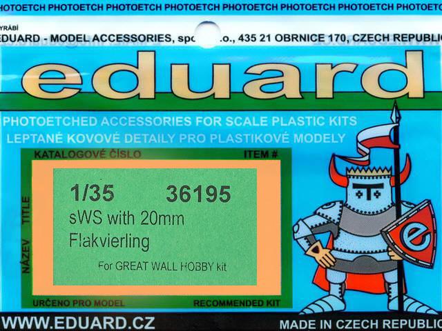 Eduard Ätzteile - sWS with 20mm Flakvierling