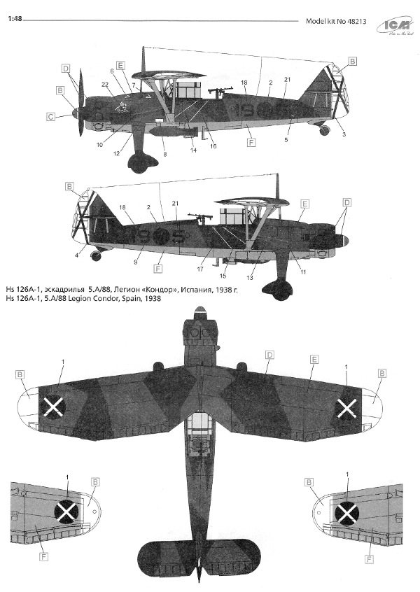 ICM - Henschel Hs 126A-1 with bomb racks