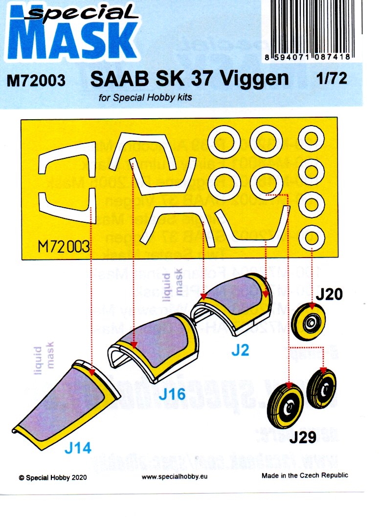 Special Mask - Saab Sk 37 Viggen