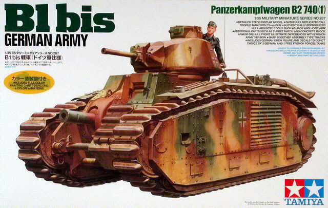 Tamiya - B1bis German Army - Panzerkampfwagen B2 740(f)