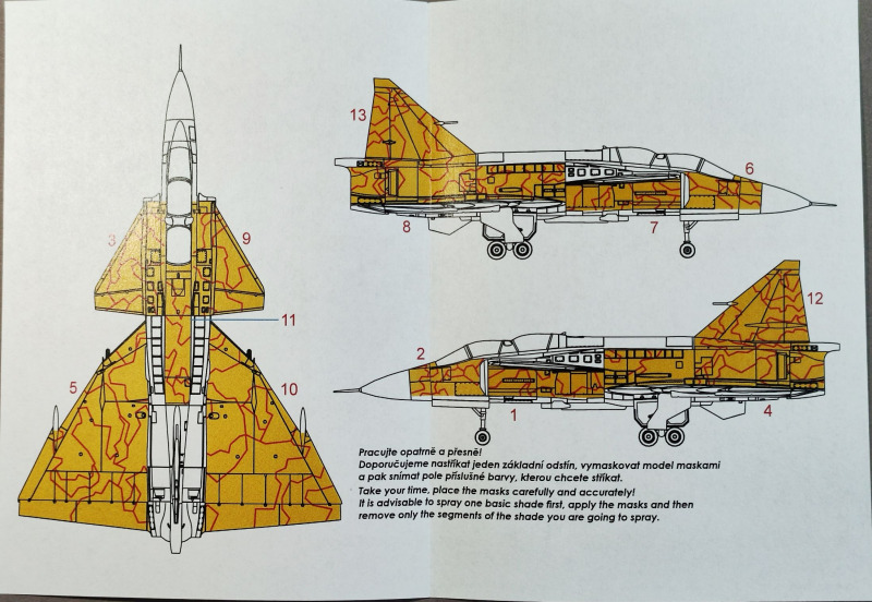 Special Mask - SK-37 Viggen (Two Seater) - Splinter Camo MASK