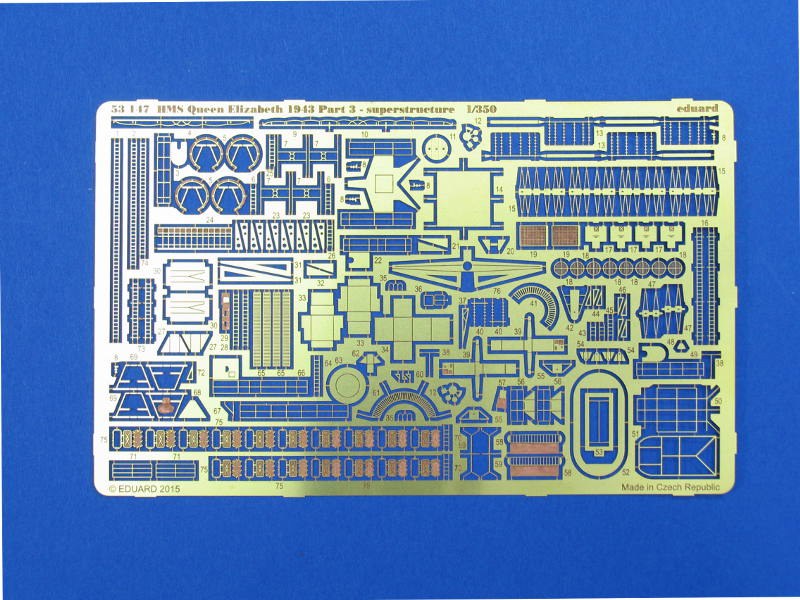 Eduard Ätzteile - HMS Queen Elizabeth 1943 Pt 3