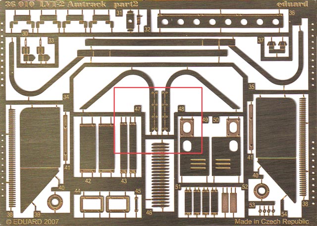 Eduard Ätzteile - LVT-2 Amtrack